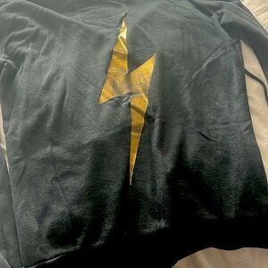 Aviator Nation Metallic Bolt Zip Hoodie